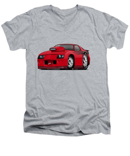 3rd Generation Camaro Drag Car - Men's V-Neck T-Shirt