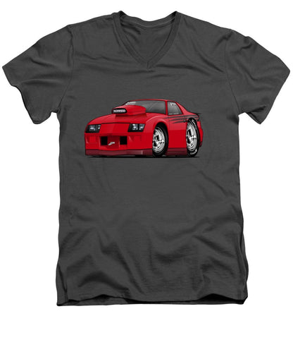 3rd Generation Camaro Drag Car - Men's V-Neck T-Shirt