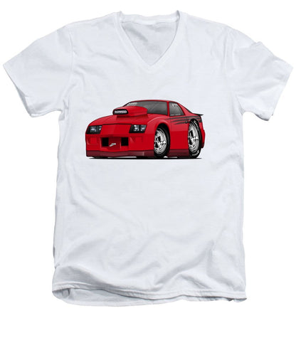 3rd Generation Camaro Drag Car - Men's V-Neck T-Shirt