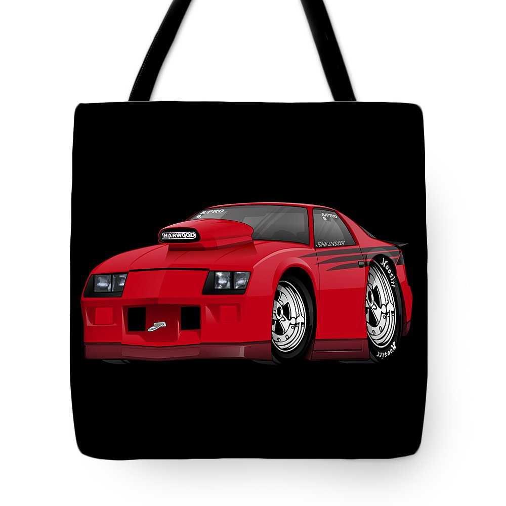 3rd Generation Camaro Drag Car - Tote Bag