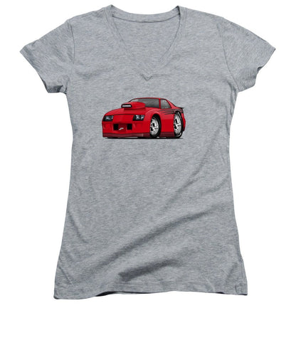 3rd Generation Camaro Drag Car - Women's V-Neck
