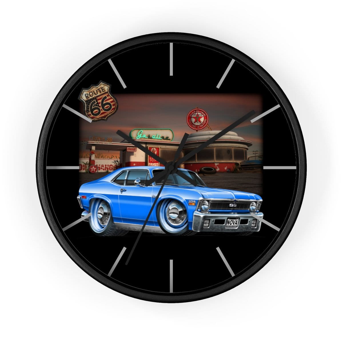 1971 Chevi Nova Texaco Wall clock