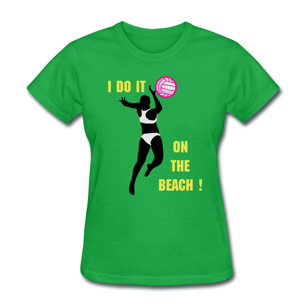 Beach Volleyball Women's T-Shirt - bright green