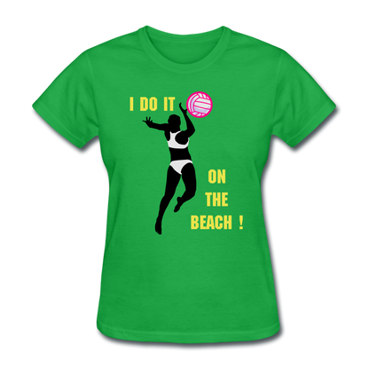 Beach Volleyball Women's T-Shirt - bright green