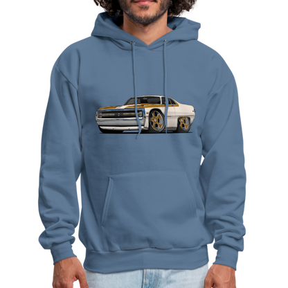 1970 Chrysler 300 Hurst Car Art Men's Hoodie - denim blue