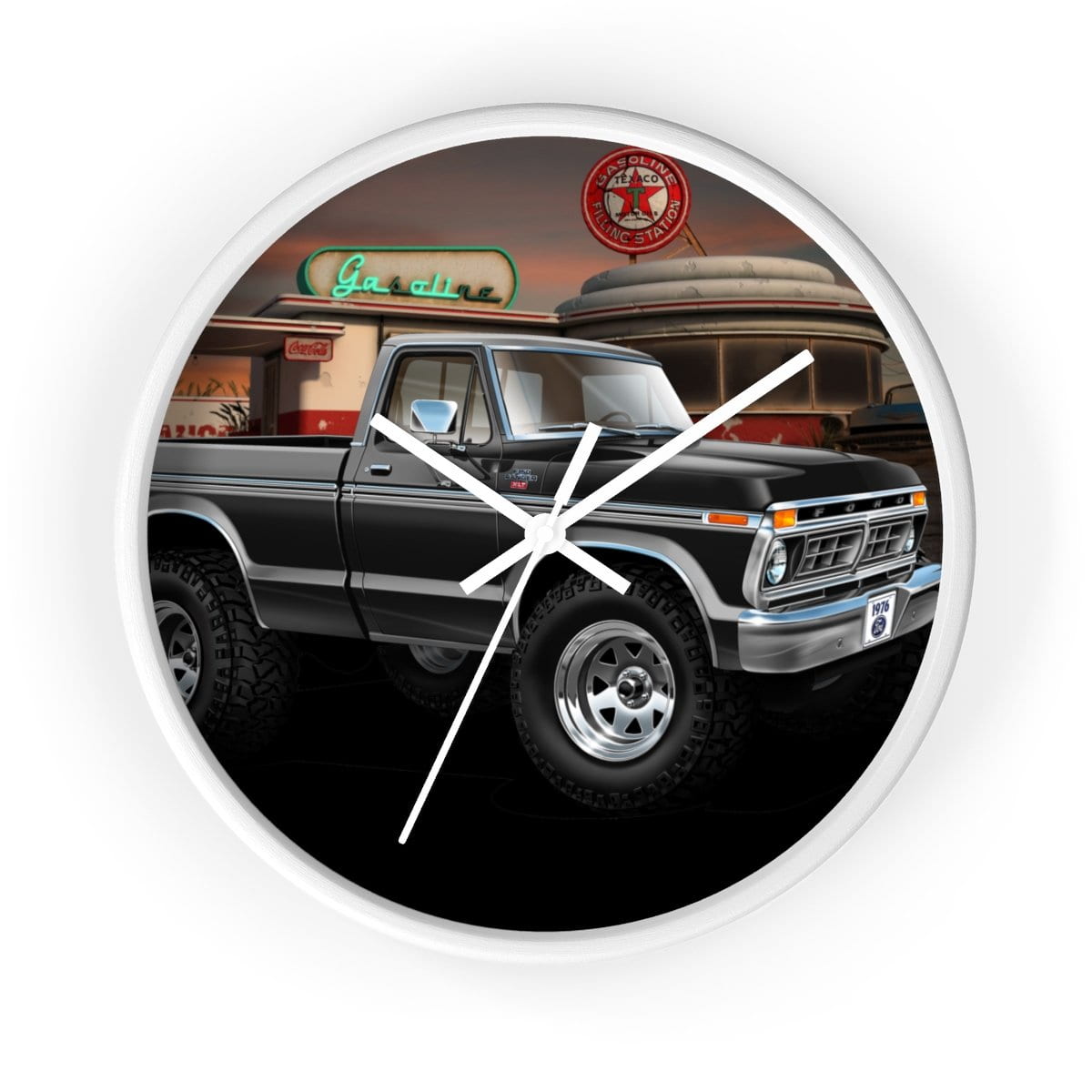 1976 F-150 Ranger XLT 4x4 Pickup Wall clock