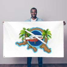 Cessna Caravan Drawing Art Sublimation Flag