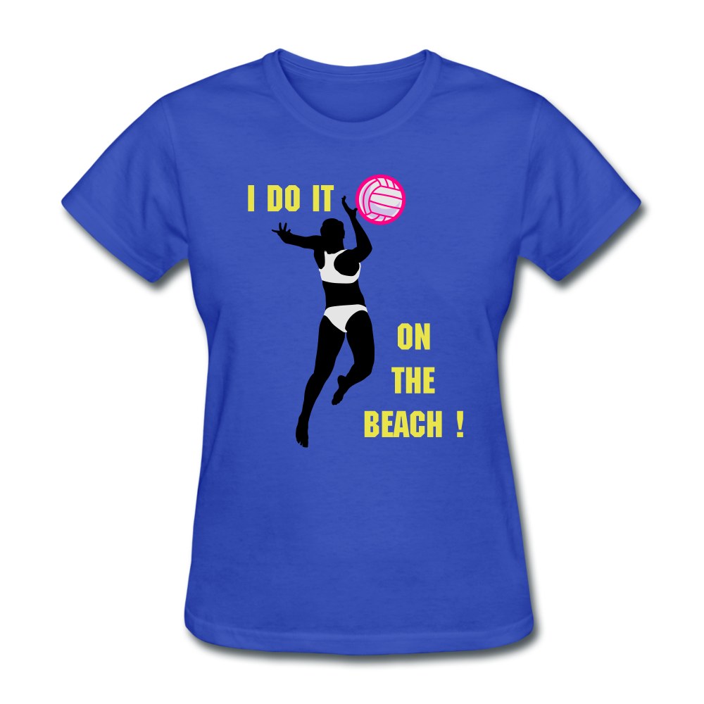 Beach Volleyball Women's T-Shirt - royal blue