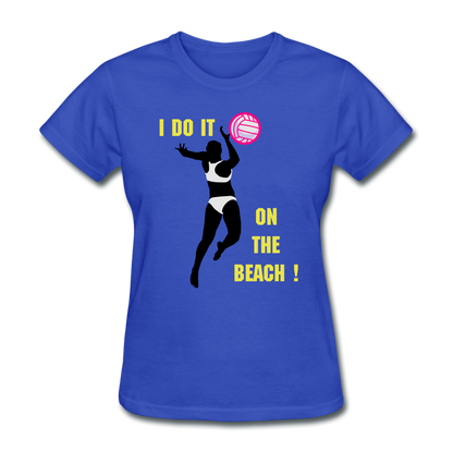 Beach Volleyball Women's T-Shirt - royal blue
