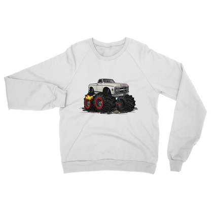 1972 GMC 4x4 Pickup Monster Truck with Rocks Car Art Classic Adult Sweatshirt