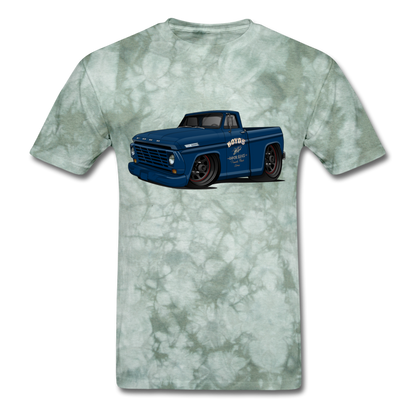1967 Ford F-100 Men's T-Shirt - military green tie dye