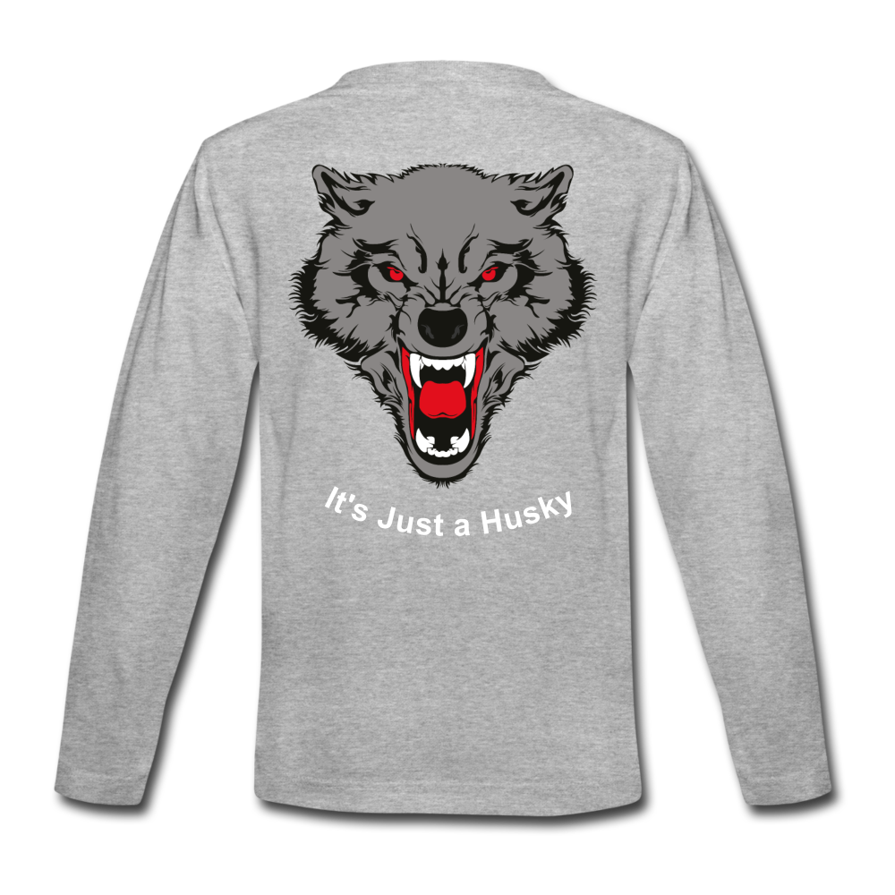 It's Just a Husky Kids' Premium Long Sleeve T-Shirt - heather gray