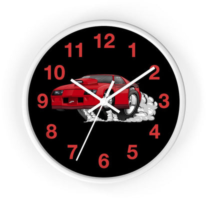 3rd Generation Camaro Drag Car Wall clock