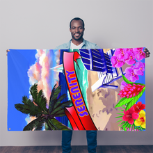 Serenity Beach Banner Design Sublimation Flag