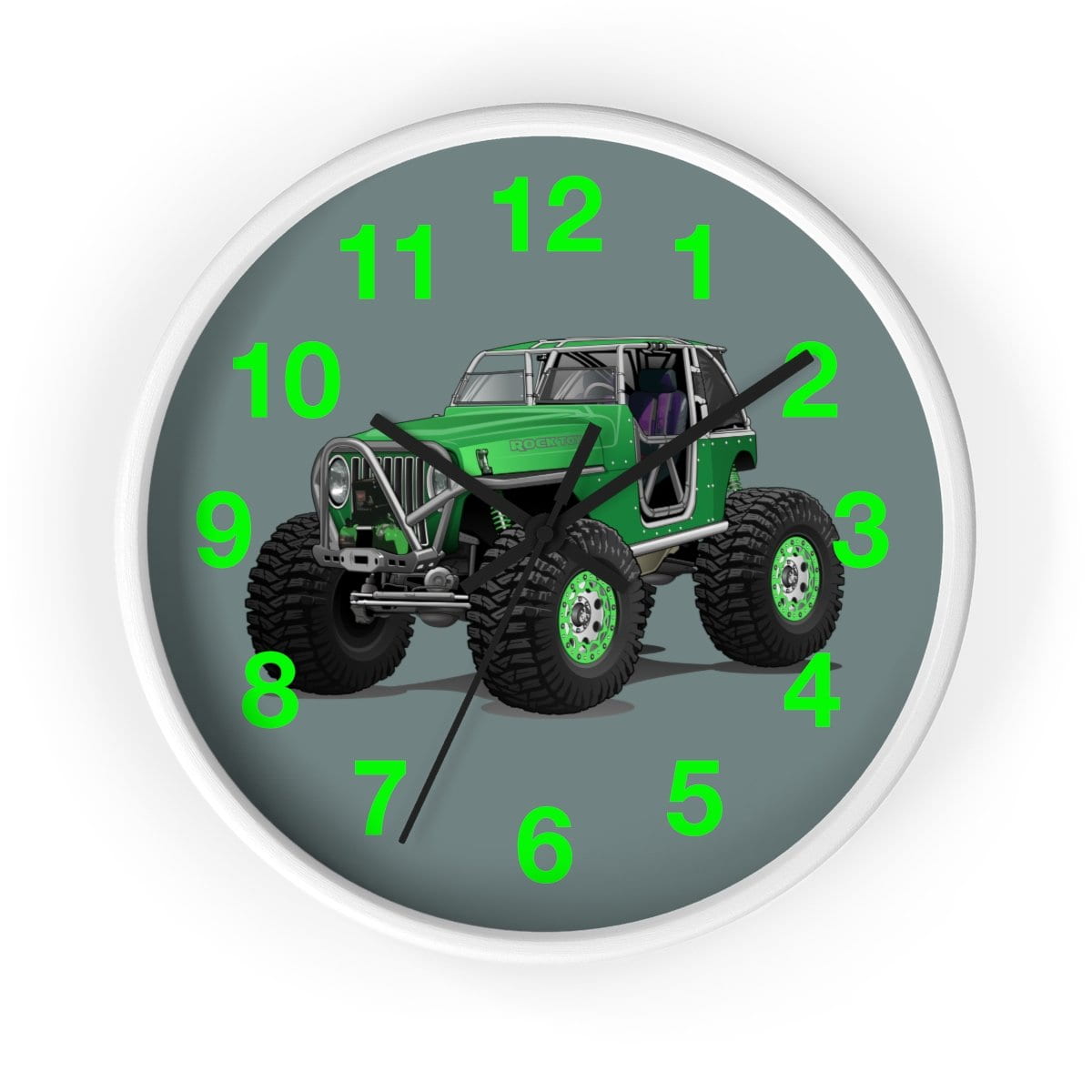 Jeep 4x4 Rocktoy Rock Climber Car Art Wall clock