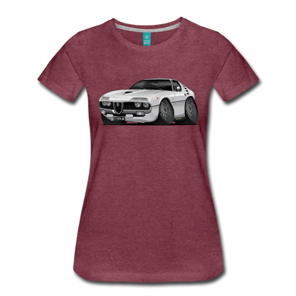 1971 Alfa Romeo Montreal Women’s Premium T-Shirt - heather burgundy