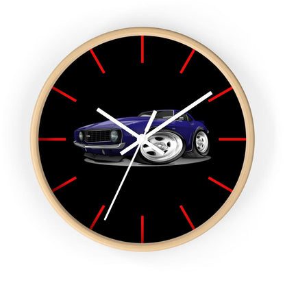 1st Generation Camaro Purple Wall clock