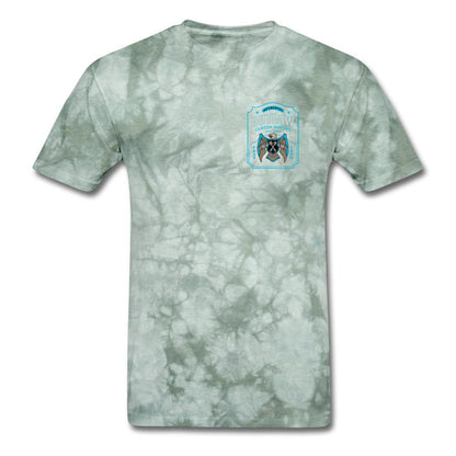 Outlaw Custom Motors Fast Loud Mens T-Shirt - military green tie dye