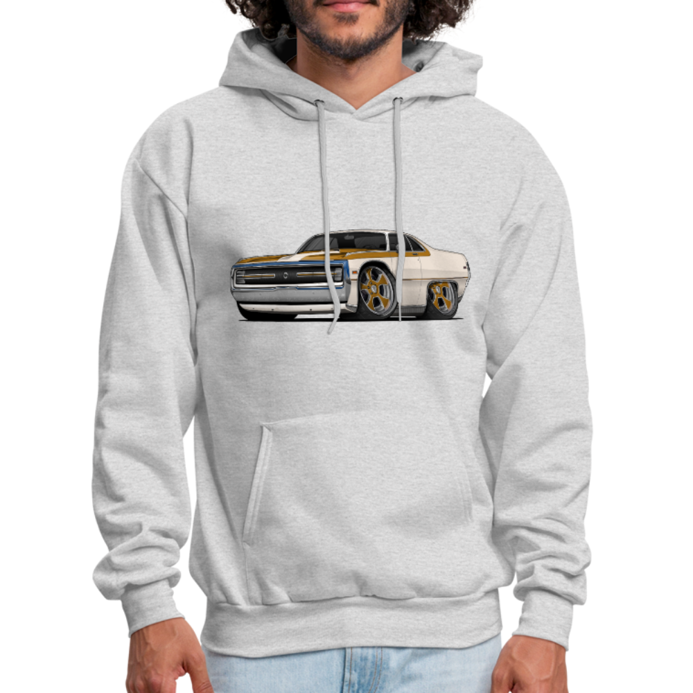 1970 Chrysler 300 Hurst Car Art Men's Hoodie - ash 
