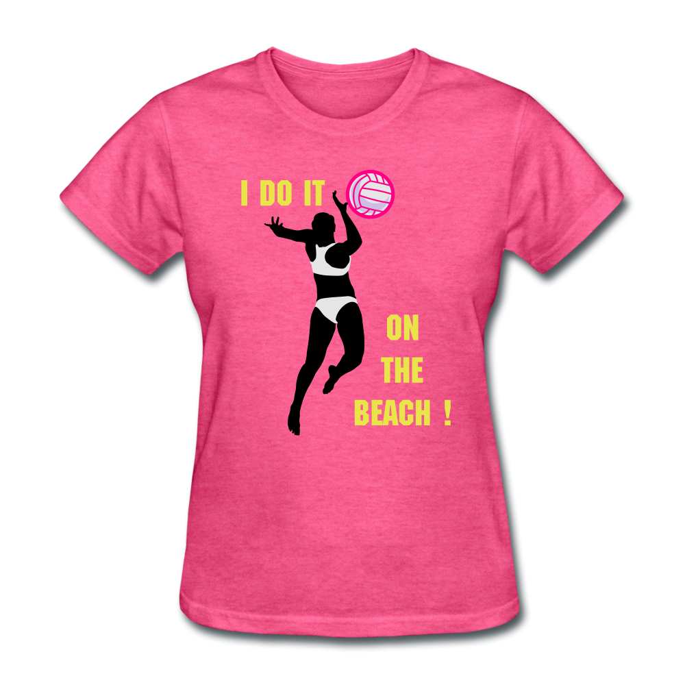 Beach Volleyball Women's T-Shirt - heather pink