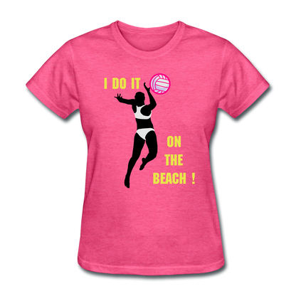 Beach Volleyball Women's T-Shirt - heather pink