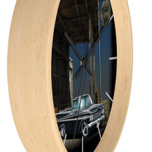 1959 El Camino Old Gas Station Wall clock