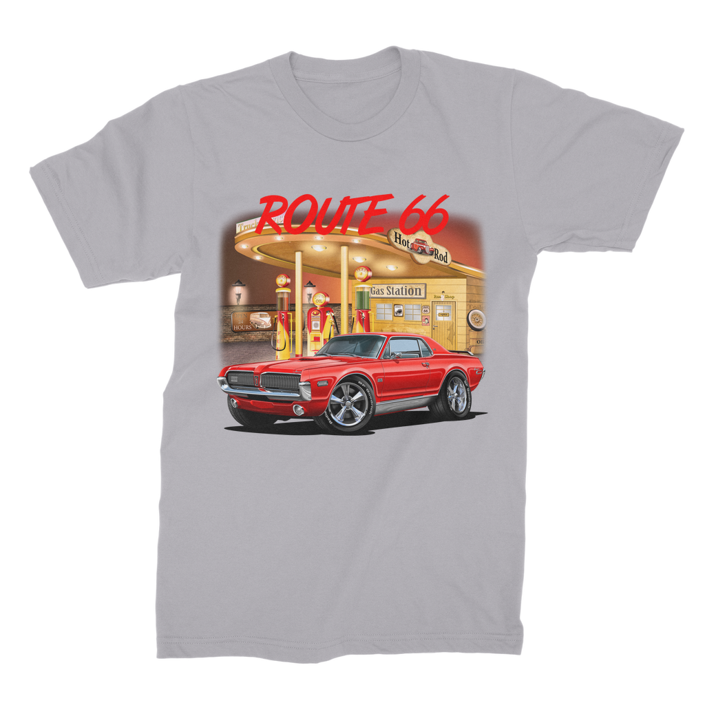 Gas Station Mercury Cougar Premium Jersey Men's T-Shirt