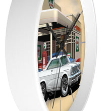 1965 Galaxie Gas Station muscle car art Wall clock