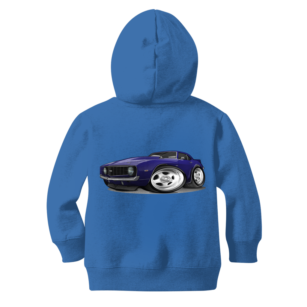 1st Generation Purple Camaro Classic Kids Zip Hoodie