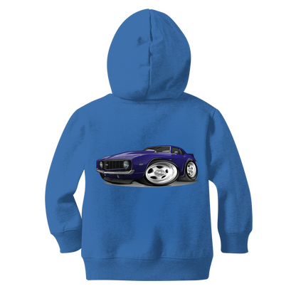 1st Generation Purple Camaro Classic Kids Zip Hoodie