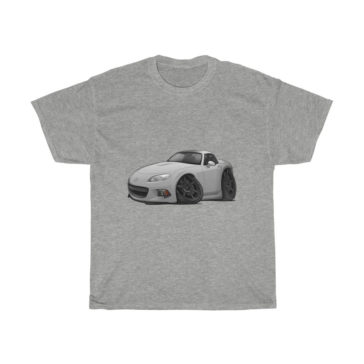 Grey Car Art Unisex Heavy Cotton Tee