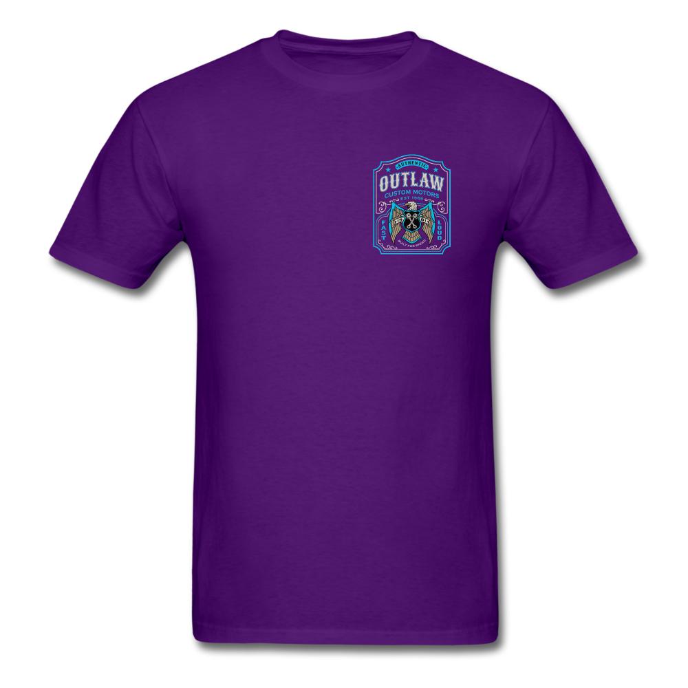 Outlaw Custom Motors Fast Loud Mens T-Shirt - purple