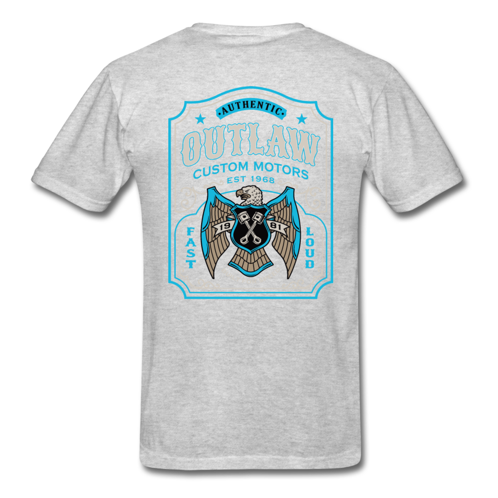 Outlaw Custom Motors Fast Loud Mens T-Shirt - heather gray