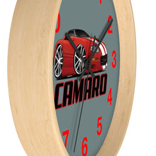 4th Generation Camaro Red White Stripes Wall clock