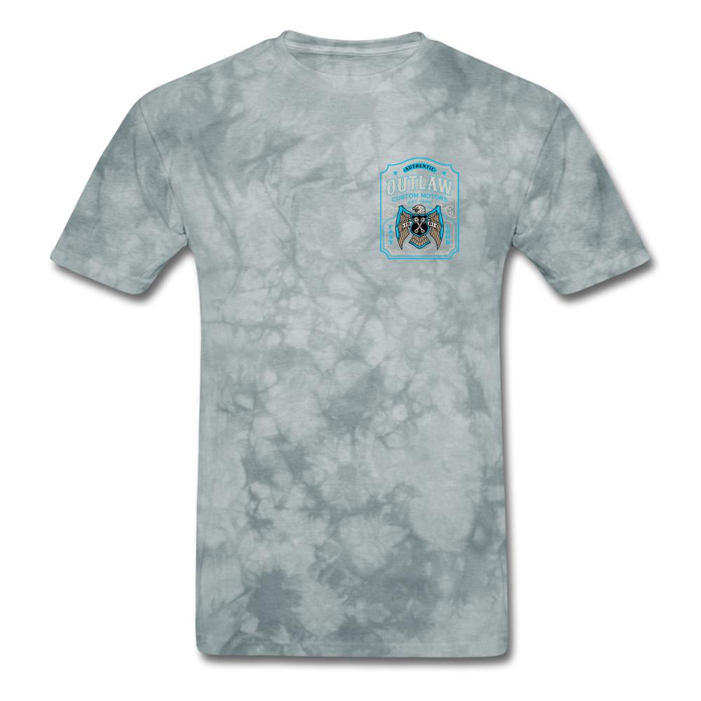Outlaw Custom Motors Fast Loud Mens T-Shirt - grey tie dye