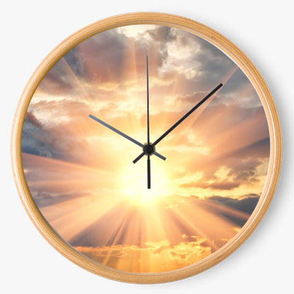 Cloudy Sunrise 10 inch wall clock