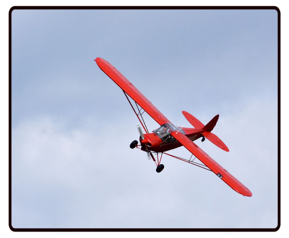 Red Piper Cub Desk Mat