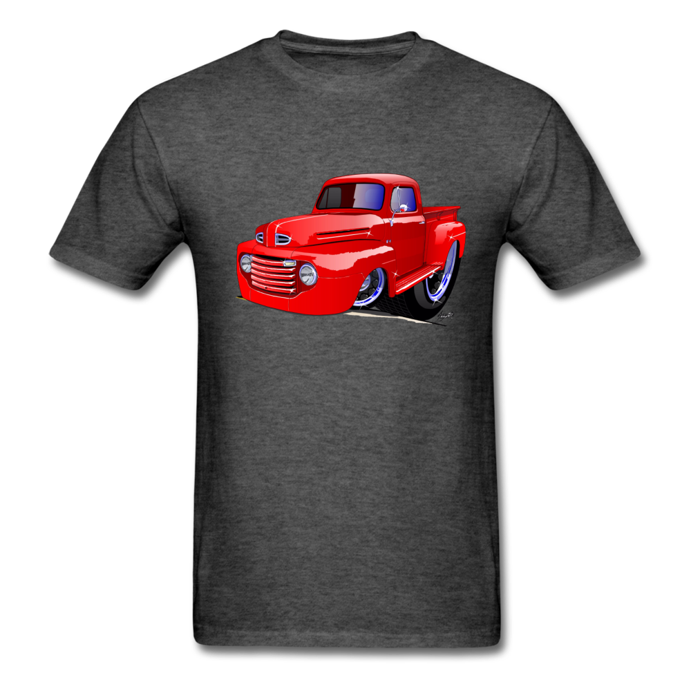 Old Red Truck Men's T-Shirt - heather black