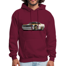 1970 Chrysler 300 Hurst Car Art Men's Hoodie - burgundy