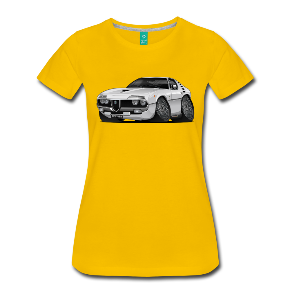 1971 Alfa Romeo Montreal Women’s Premium T-Shirt - sun yellow