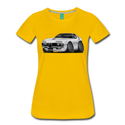 1971 Alfa Romeo Montreal Women’s Premium T-Shirt - sun yellow