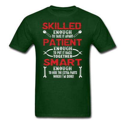 Skilled Mechanic Men's T-Shirt - forest green