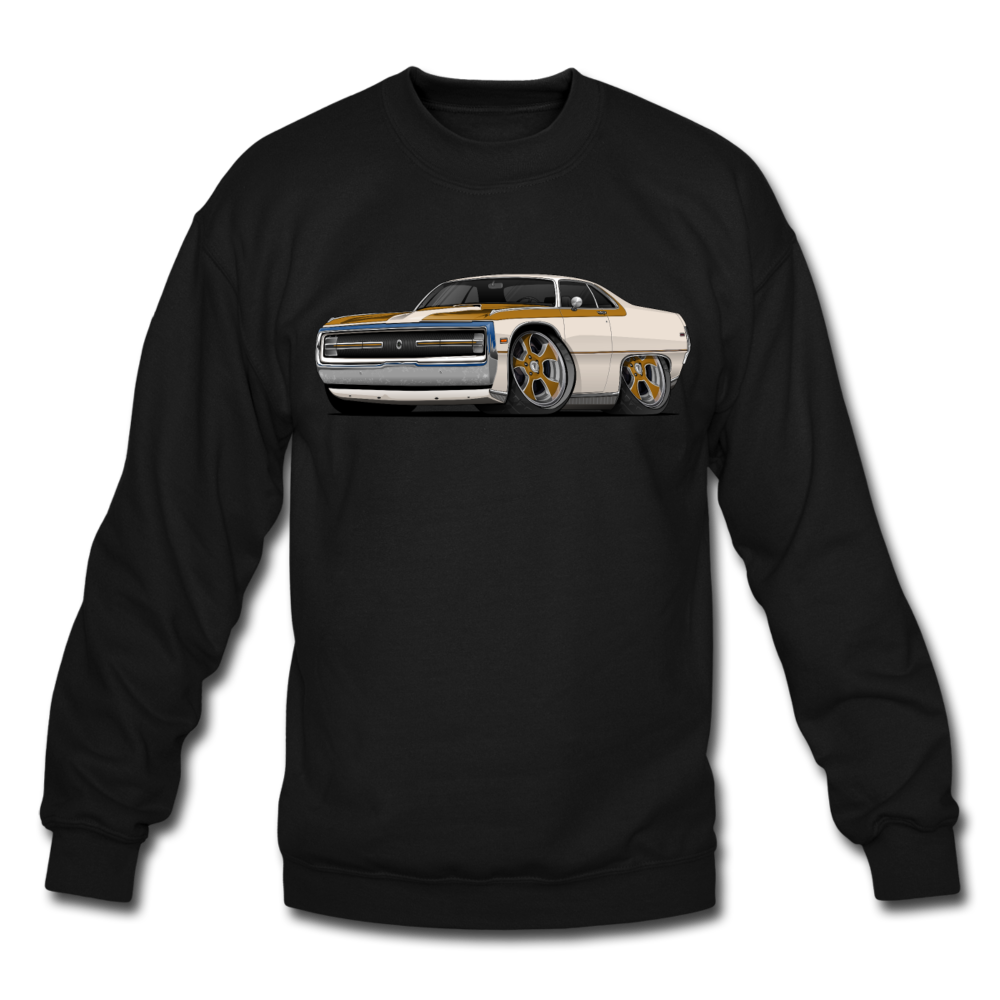 1970 Chrysler 300 Hurst Car Art Crewneck Sweatshirt - black