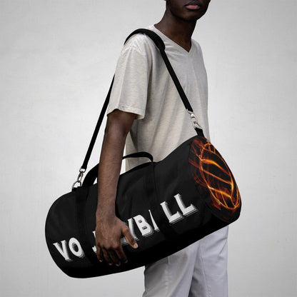 Flaming Volleyball Duffle Bag