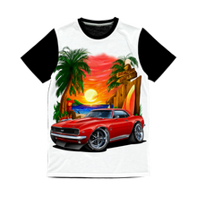 1967 Camaro SS Margaritaville Beach Car Art Classic Sublimation Panel T-Shirt