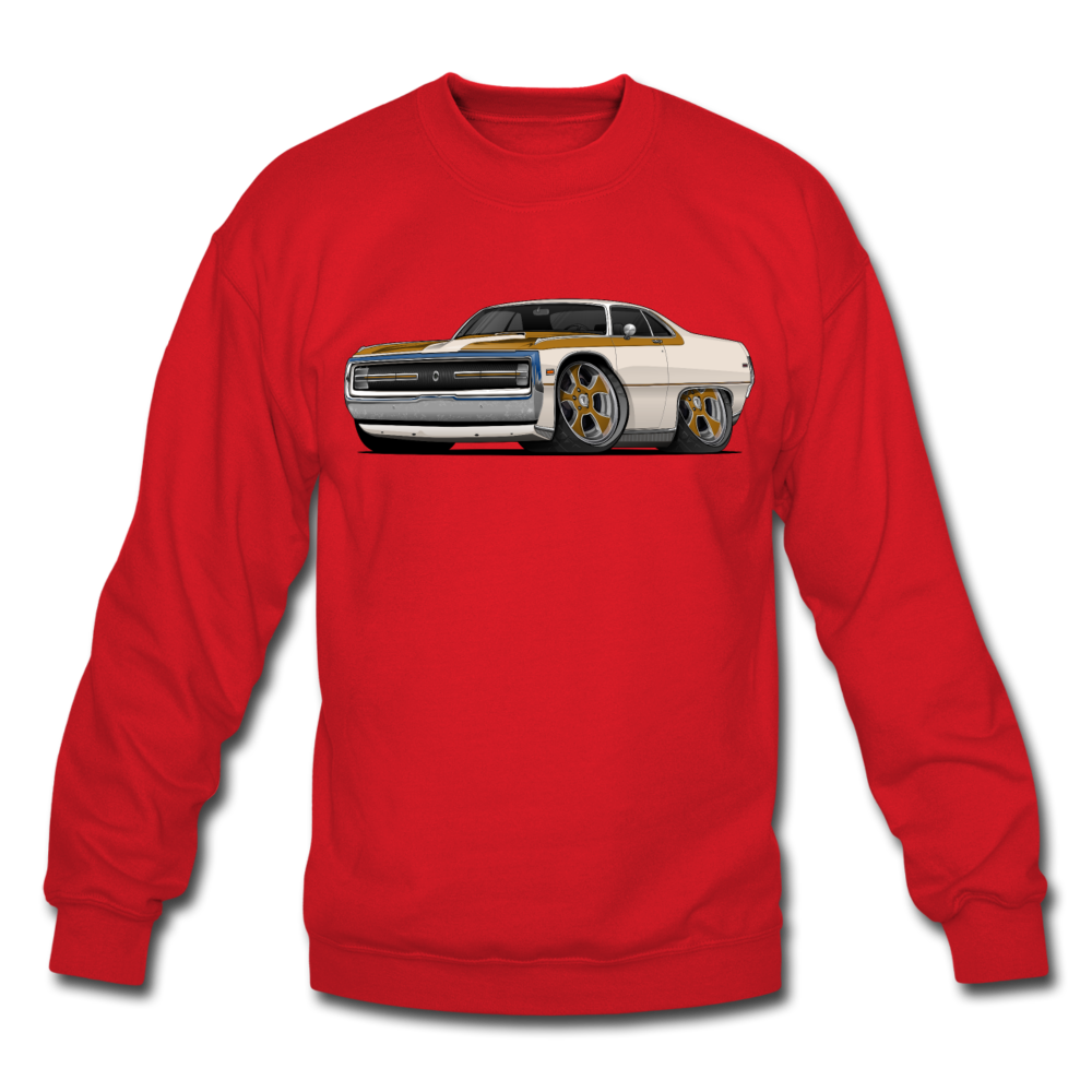 1970 Chrysler 300 Hurst Car Art Crewneck Sweatshirt - red