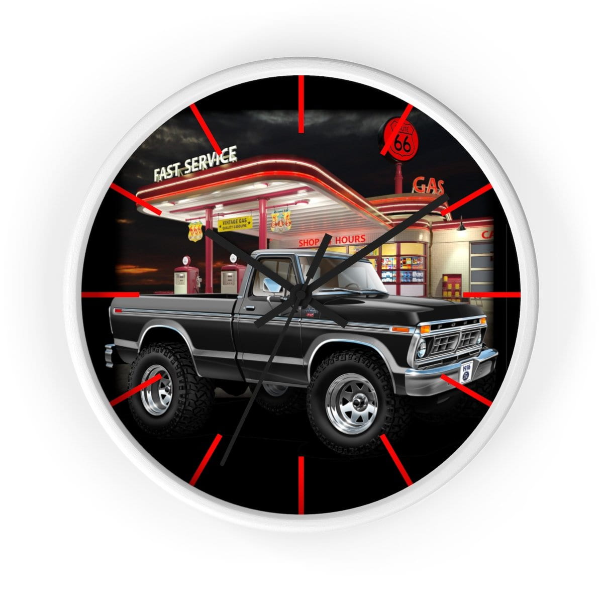 1976 F-150 Ranger XLT 4x4 Pickup Wall clock