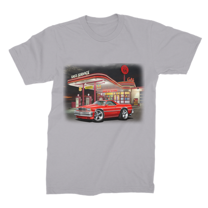 1978 El Camino Gas Station Route 66 Premium Jersey Men's T-Shirt