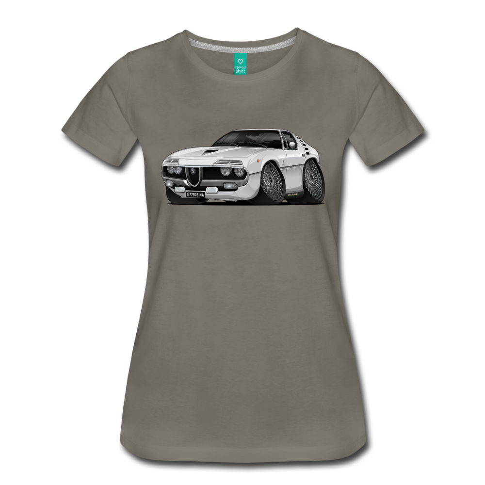 1971 Alfa Romeo Montreal Women’s Premium T-Shirt - asphalt gray