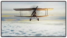 Over the Clouds Biplane Desk Mat